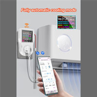 ABGR-2X Tuya Wifi Thermostat Socket 16A AC220V Digital Temperature Controller Socket Outlet Timer Switch Sensor EU Plug