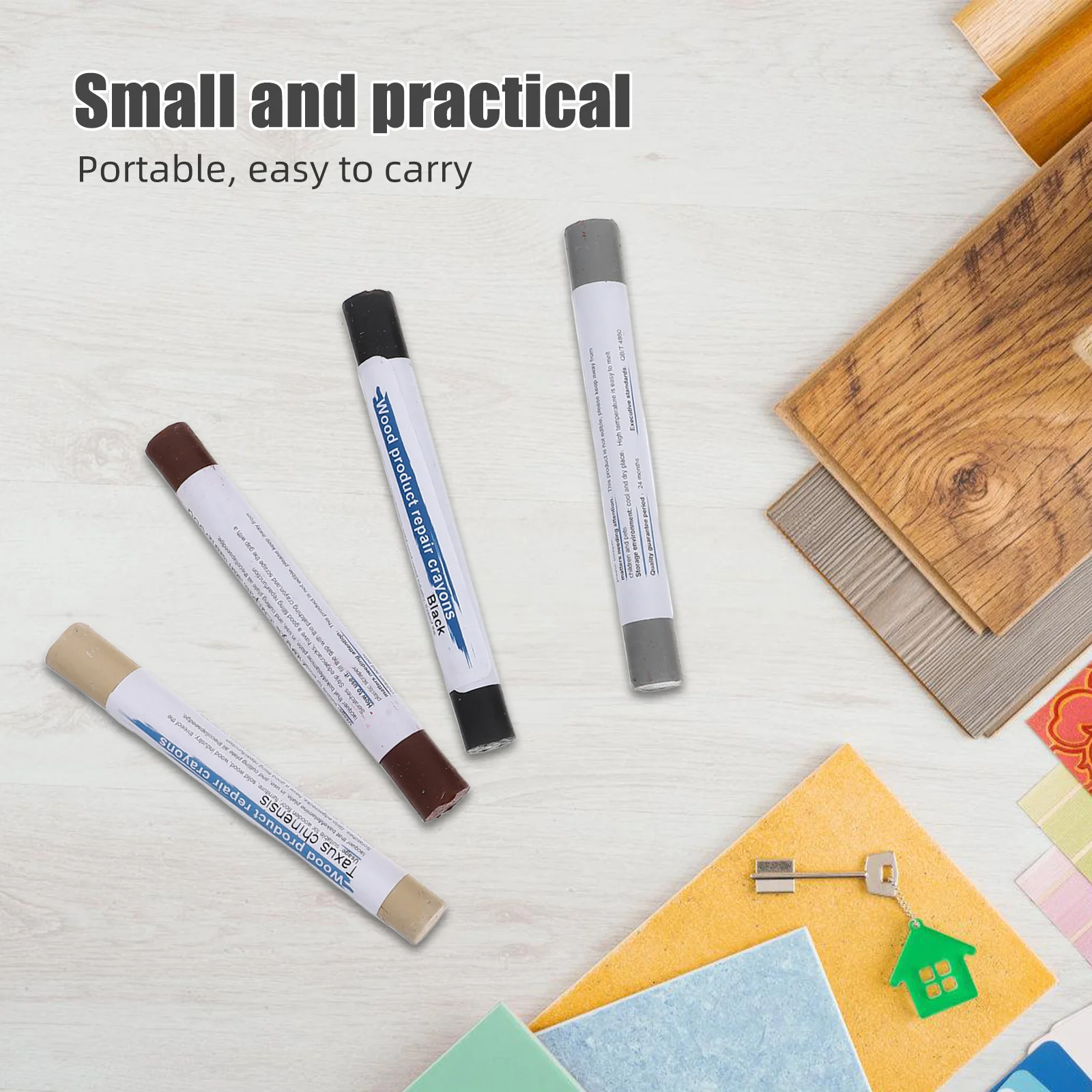 

16Pcs Wood Filler Sticks Furniture Repair Markers Professional Design Portable Kit for Wooden Surfaces Restoration