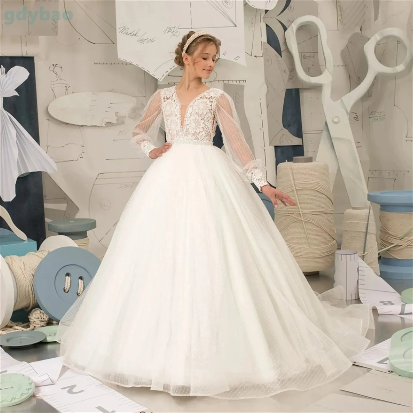 

Белые платья с цветочным узором для девочек на свадьбу, без рукавов, длиной до пола, платья для маленьких девочек на день рождения, платья для первого причастия по индивидуальному заказу