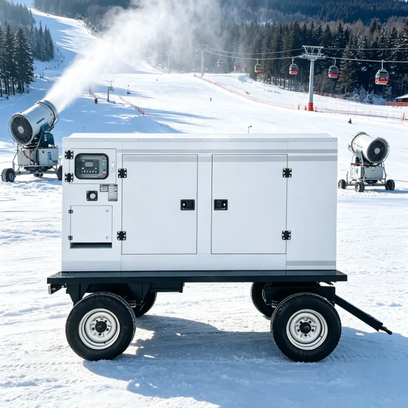 Fixed Type Power Generator, Stable Base Support, Continuous Power Supply for Municipal Engineering Projects