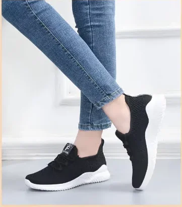 Zapatos informales elásticos para hombre y mujer, calcetines para correr, zapatillas transpirables