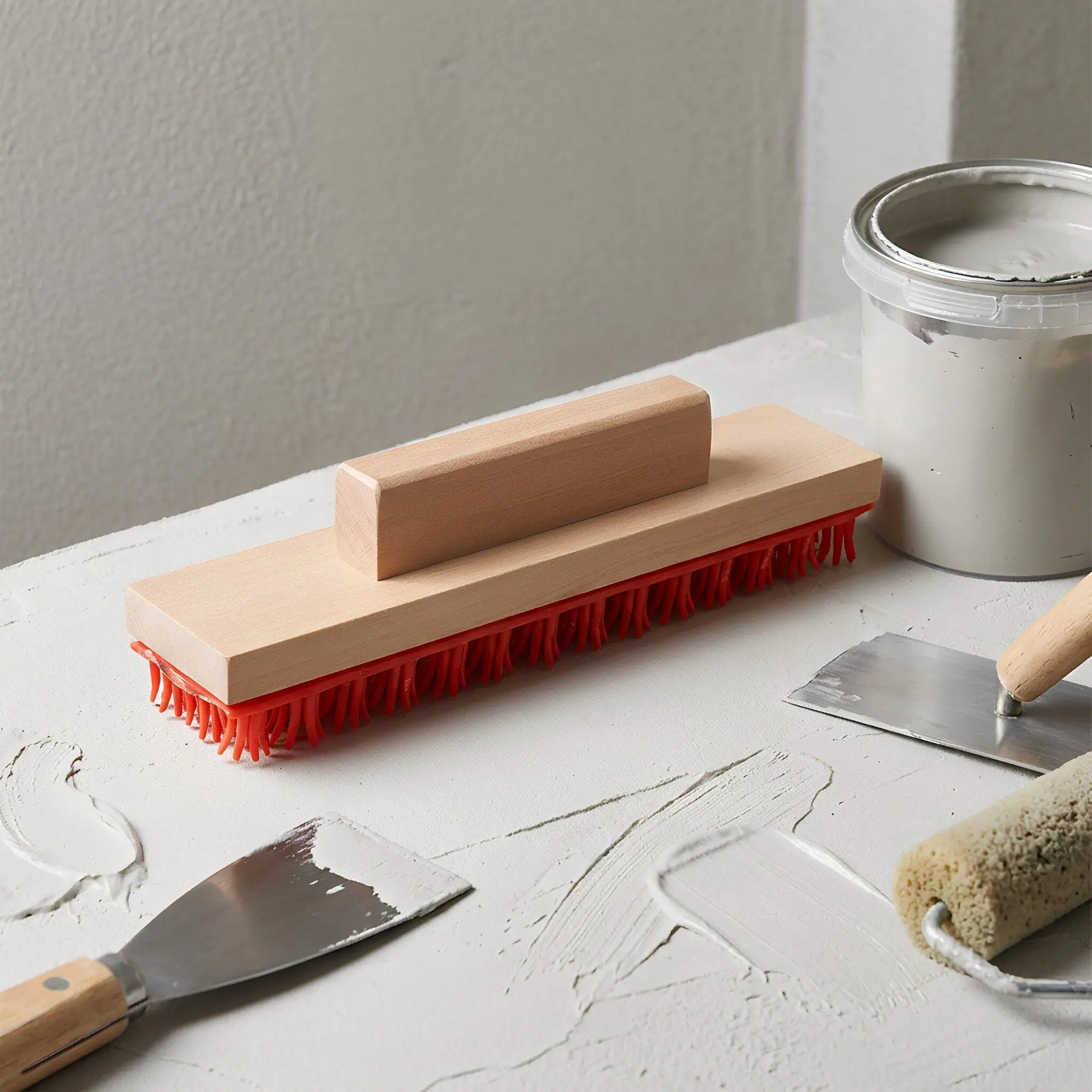 Cement Wall Edging Tool Soft Brush for Smooth Even Finish Trim Precision Paint Edger Tool for Ceilings Walls and Concrete Art