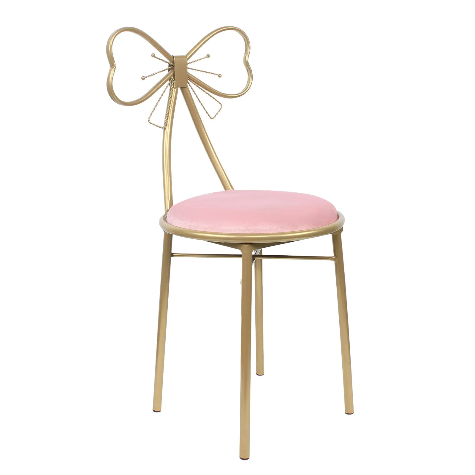 Silla de mariposa rosa claro