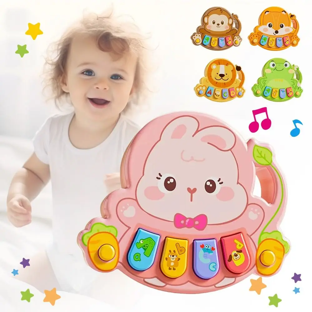 Creativo multifunzione apprendimento musicale per bambini pianoforte educativo interattivo apprendimento musicale giocattolo cartone animato strumento musicale per bambini