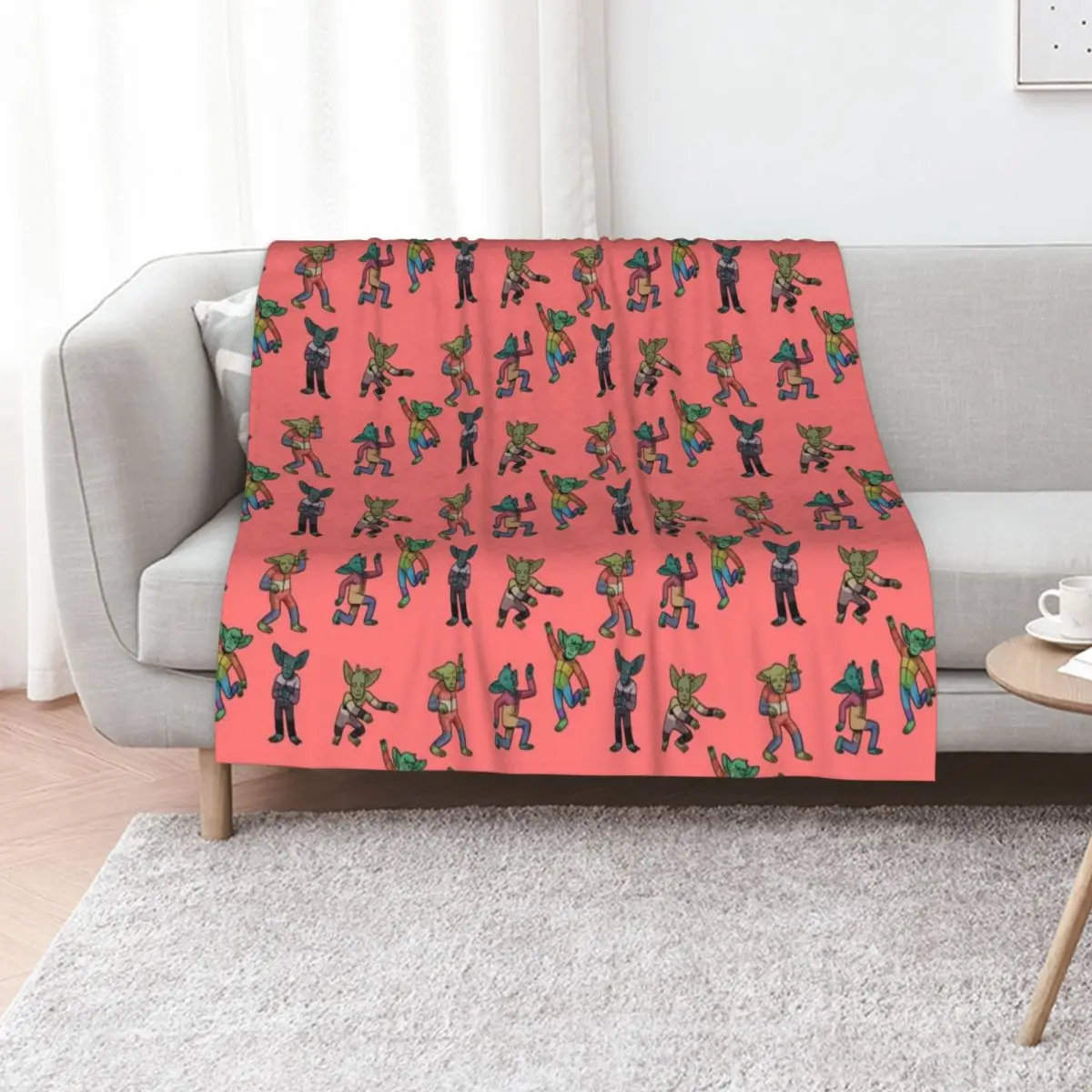 Pride Goblins Throw Blanket Hairy halloween Soft Beds Polar Plush Bed covers Blankets