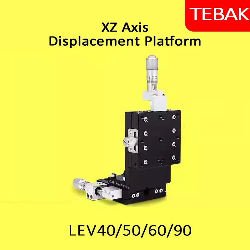 XZ axis LEV40/50/60/80/90 vertical lifting platform precision displacement fine-tuning optical moving slide lifting platform