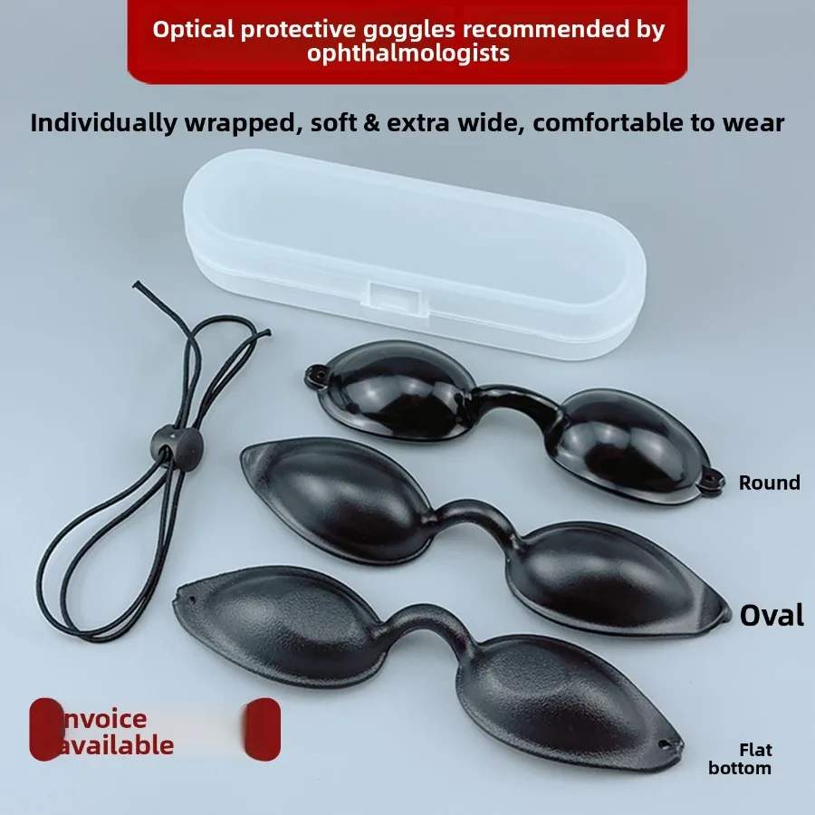 LED Photon Rejuvenation Spectrometer Protective Eye Mask Size Row Lamp Laser Blackout Eye Mask