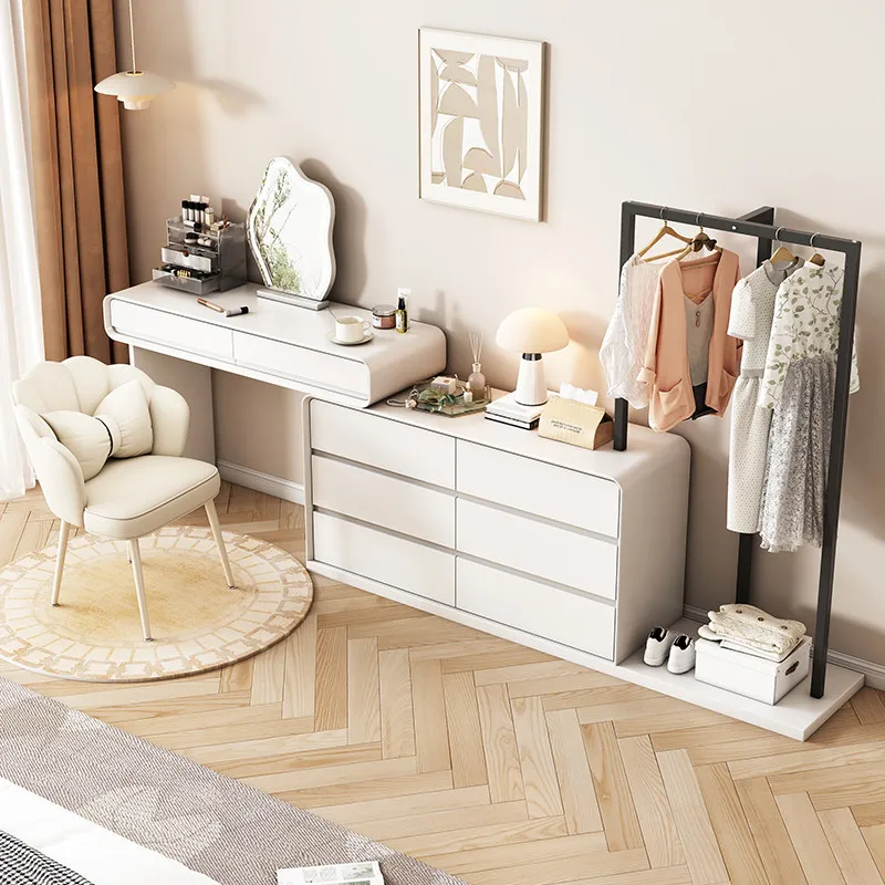 Nordic Simple Vanity Desk Sturdy Bedroom White Bedroom Makeup Vanity Desk Mirror Home Modern Mueble De Maquillaje Furniture