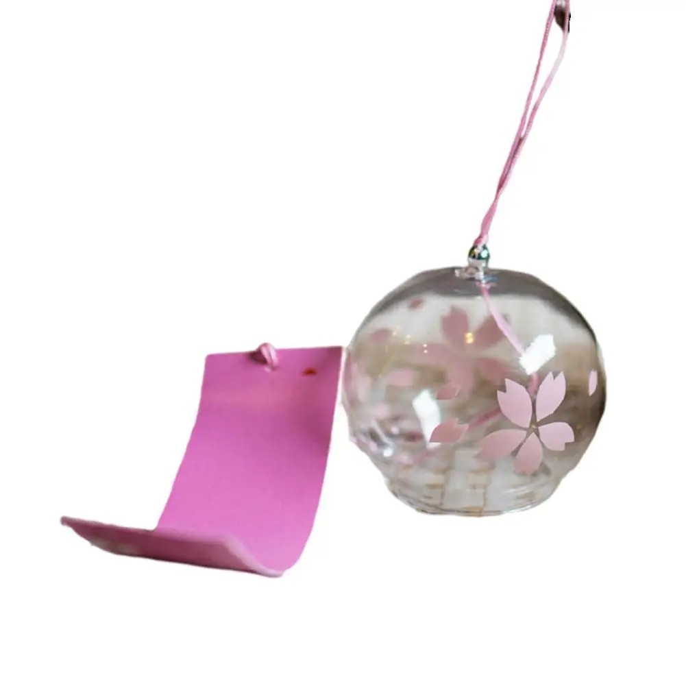 1Pc Japanse Stijl Wind Bell Japan Windgong Handgemaakte Glas Home Decora Spa Keuken Kantoor Decor Ambachten Patroon Arts Decora