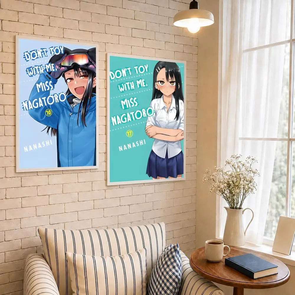 Anime D-Don't Toy with Me, Miss Nagatoro Poster PP Self-Adhesive Waterproof Wall Decor for Bedroom,Living Room,Dorm,Bar Gift