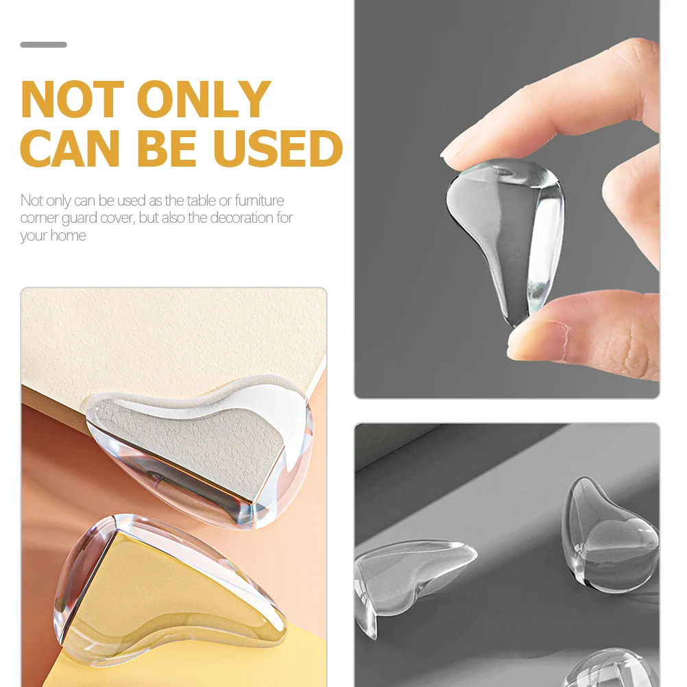 

10Pcs Baby Corner Protector Guards Clear PVC Furniture Corner Protectors Smooth Lightweight Edge Covers for Kids Elderly