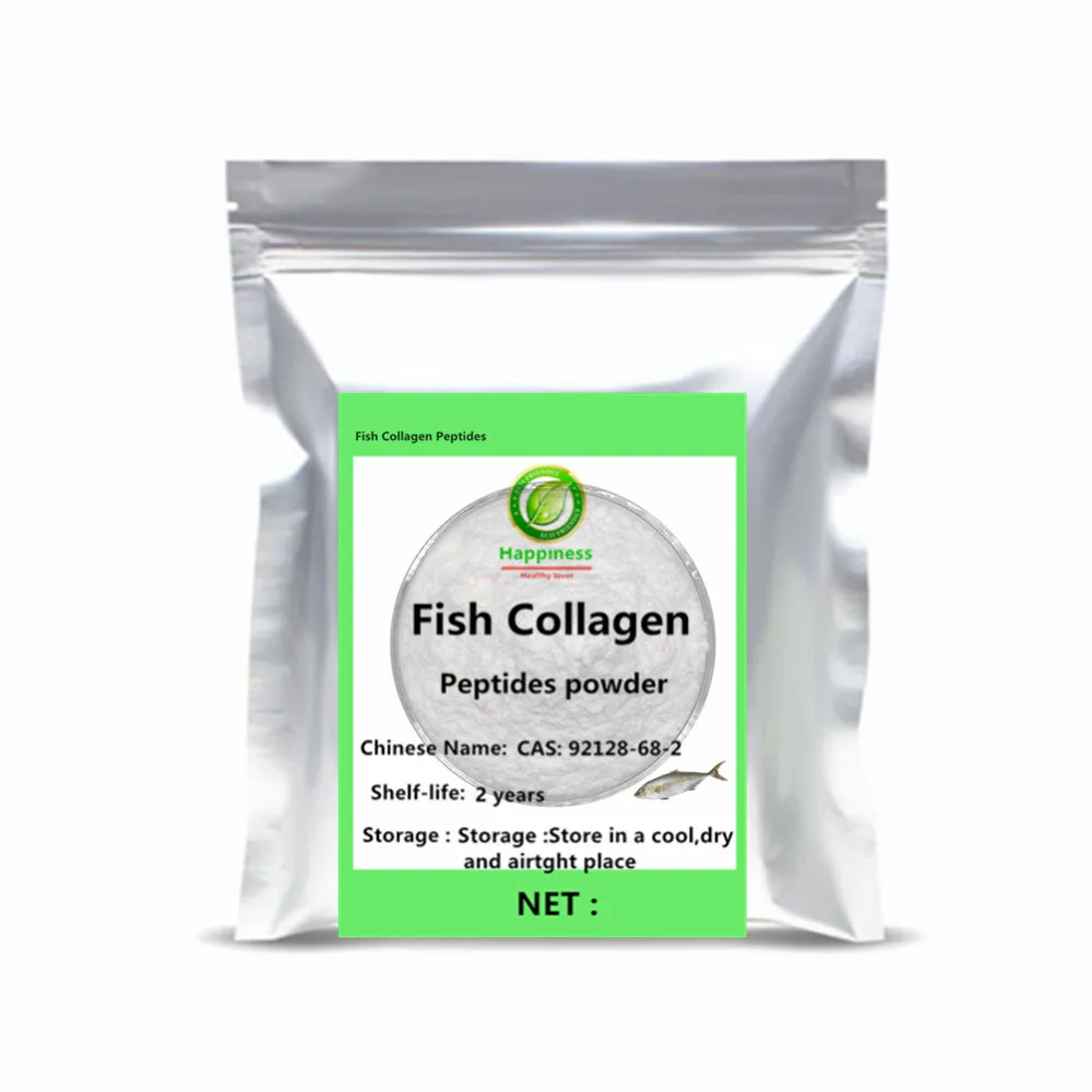 

99% FCP Fish Collagen Peptides Powder CAS 92128-68-2 Low Molecular Weight Food Cosmetic Grade Hydrate Skin Improve Elasticity Ra