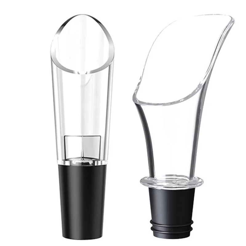 3PCS Wine Aerator Pourer Decanter Liquor Bottles Stopper Spout Premium Crystal Wine Pourers Aireators Bar Accessor Wine Lovers
