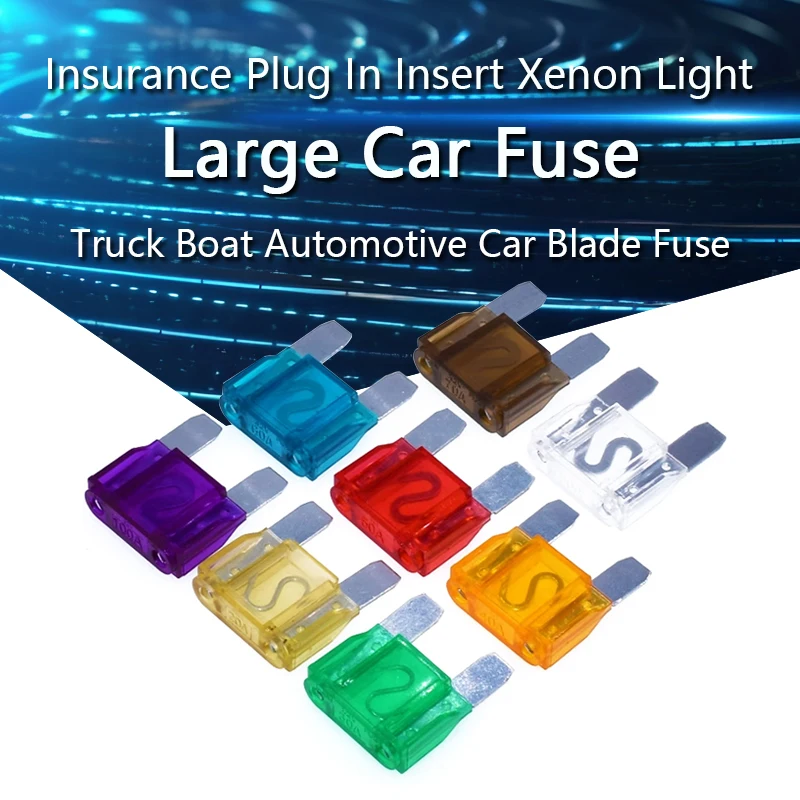 Large Size Insurance Plug In Insert Xenon Light Truck Boat Automotive Car Blade Fuse 32V 20A 30A 40A 50A 60A 70A 80A 100A