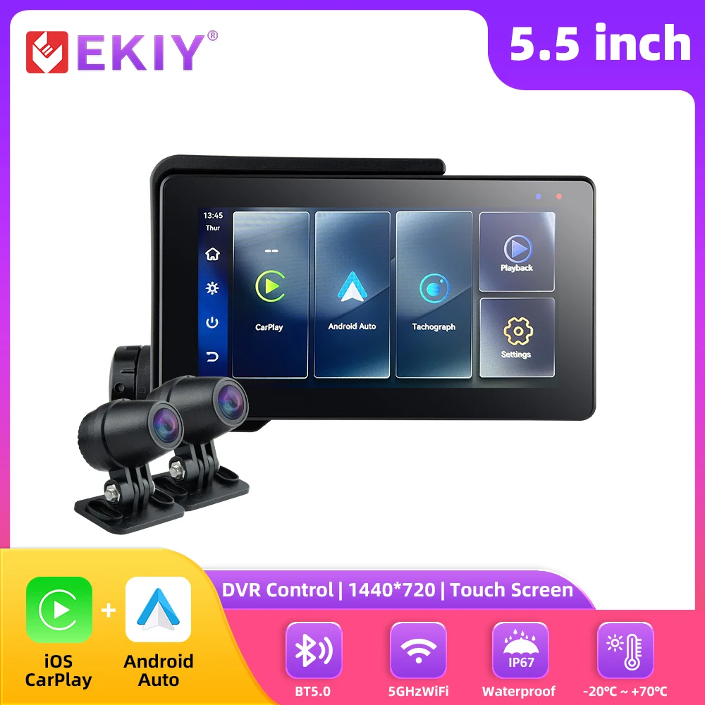 

EKIY для BMW R1200GS R1250GS ADV мотоцикл беспроводной CarPlay Android Auto цифровая приборная панель мотоциклетный навигационный экран