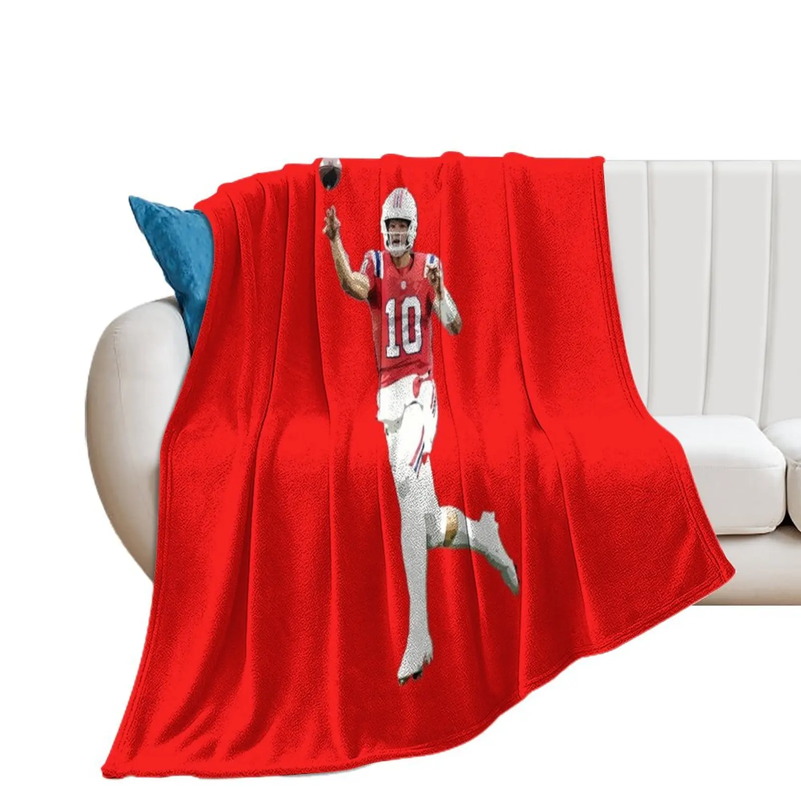 Drake Maye Throw Blanket Decorative Sofas Loose Blankets