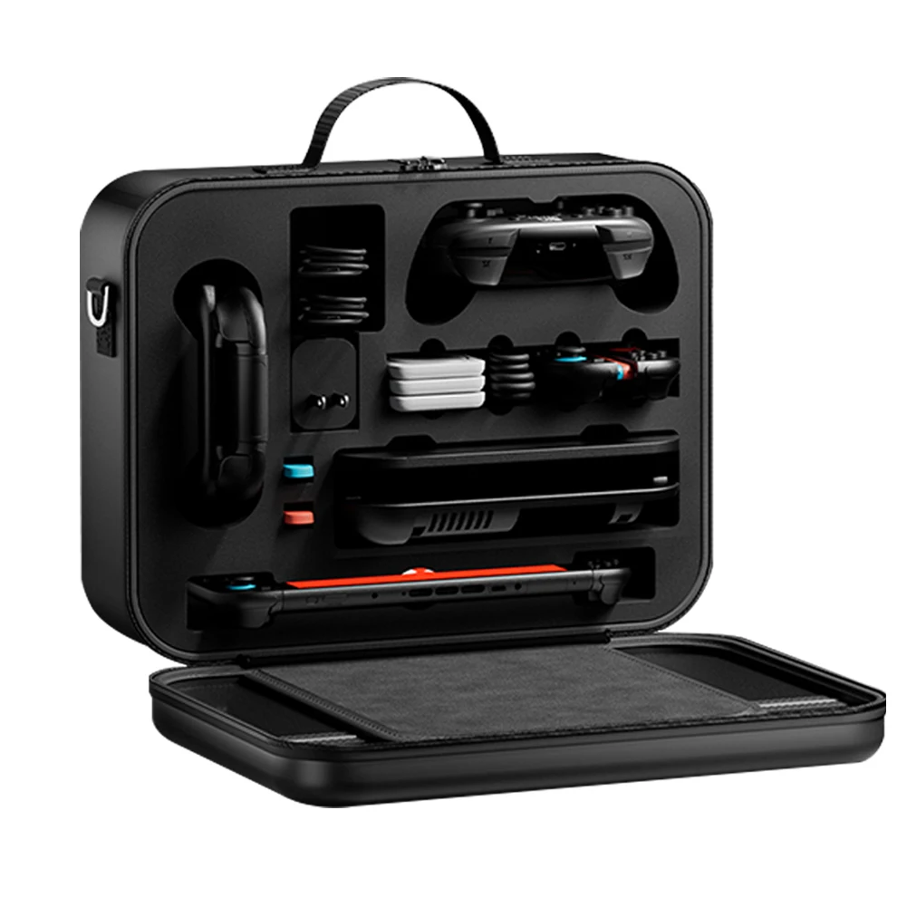 กระเป๋าเก็บแบบพกพาความจุขนาดใหญ่กระเป๋าเดินทางกระเป๋าถือสําหรับ Switch2 Controller และอุปกรณ์เสริมอื่นๆ