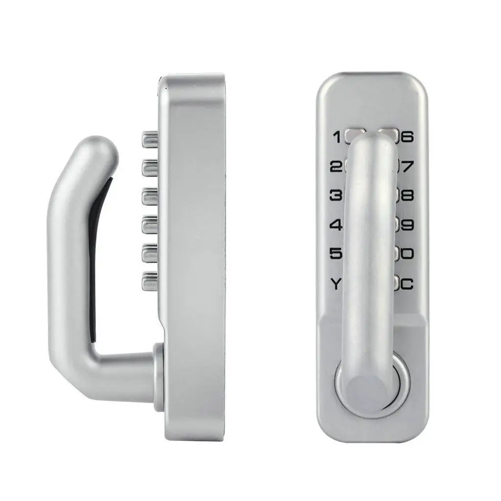 Imagem -05 - Liga de Zinco Impermeável Mecânica Dupla Face Digital Door Code Lock Keypad Security Lock com Alça Esquerda para Home Hardware