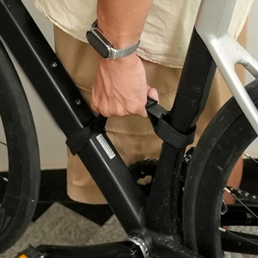 

Nylon Bicycle Binding Strap Mountain Bike Handle Grips Lightweight Compact Durable Adjustable Length Multifunctional Bike