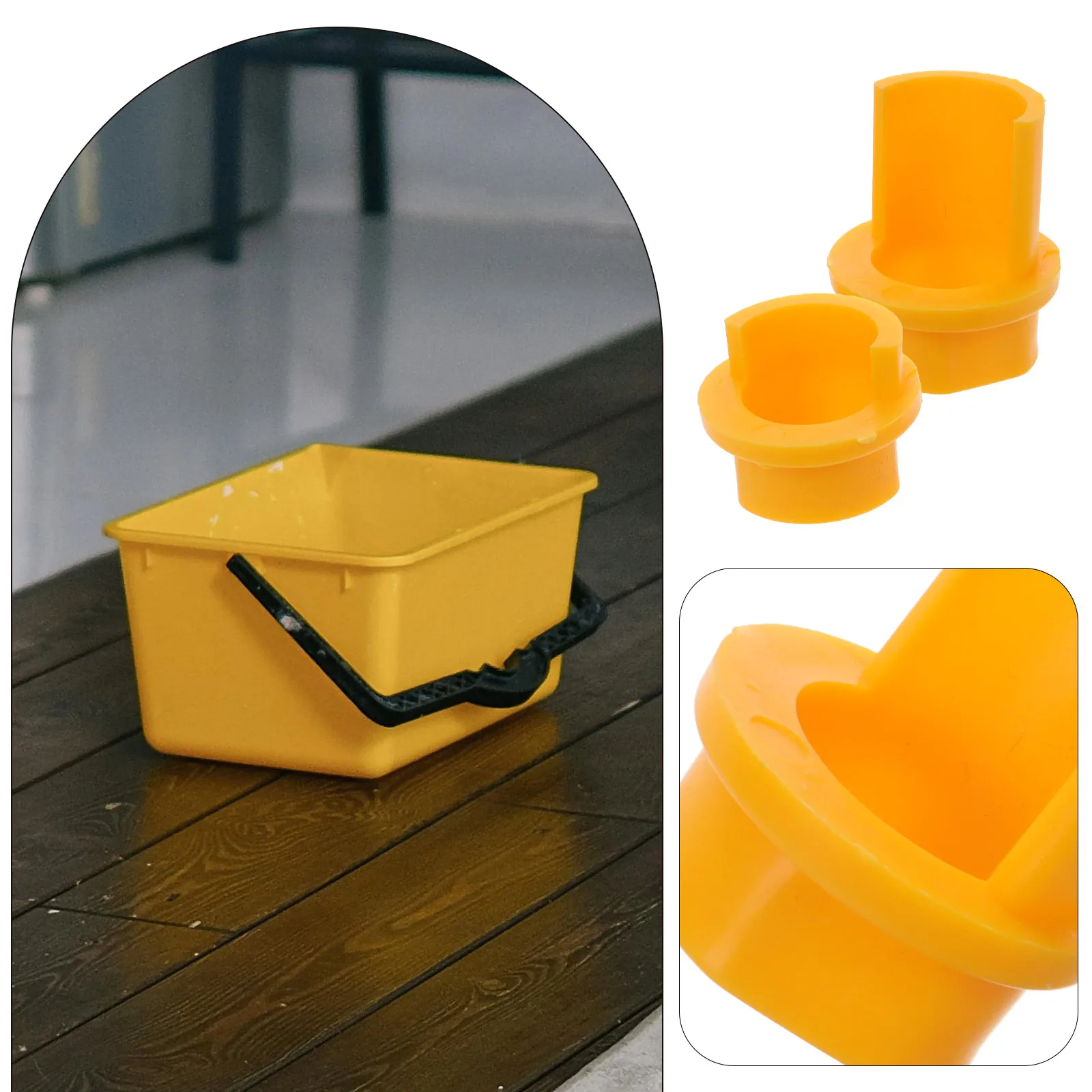 

2Pcs Large Capacity Mop Bucket Accessory Comfortable Squeezer Plastic Plug Efficient Cleaning Tool