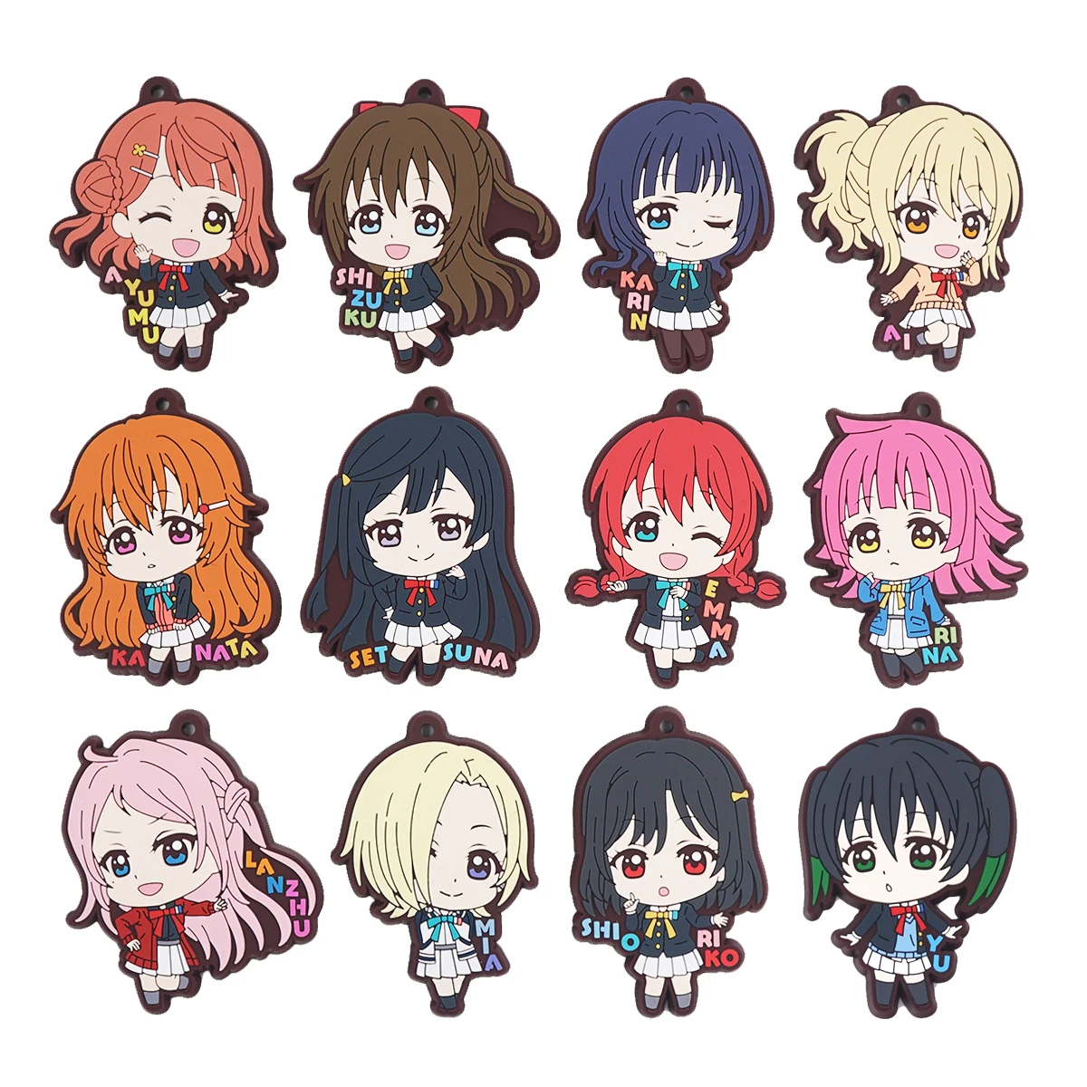 

Love Live Lovelive PDP аниме-игра Nijigasaki High School Idol Club PERFECT Dream Project резиновый брелок Mia Lanzhu Rina