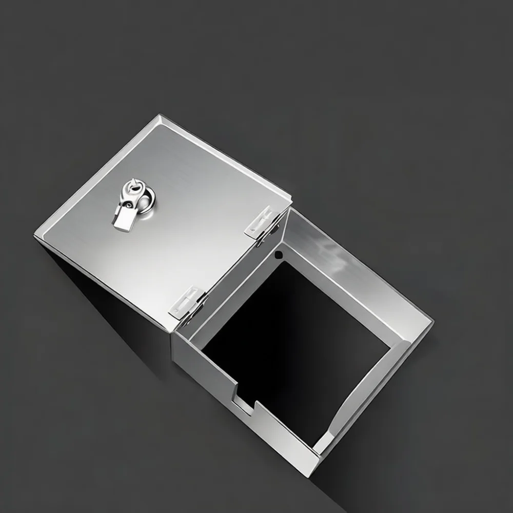 Modern Stainless Steel Outdoor Surge Protector Box Weatherproof Charging Port Guard For Electric Vehicle Plug