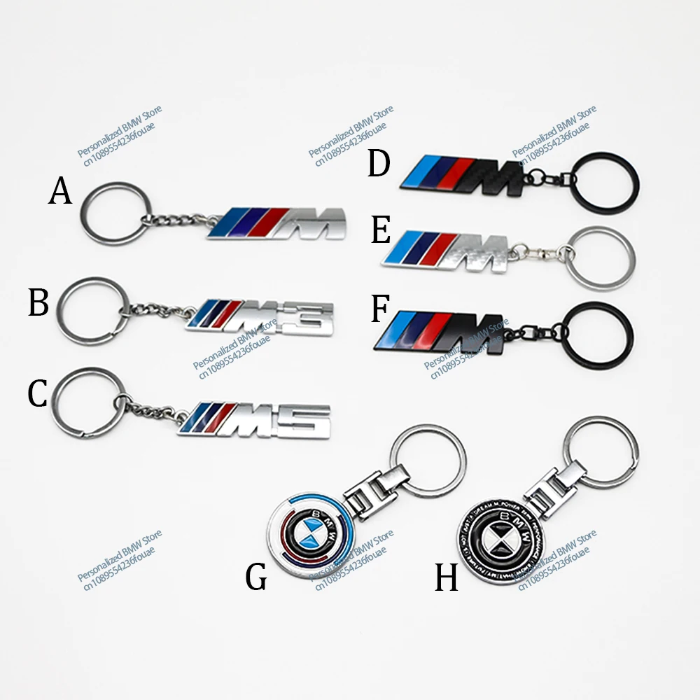 

Metal Car Styling Keychain 50th Anniversary Key Chain Holders For BMW M X1 X3 X4 X5 E46 E90 F20 E60 E39 F10 M1 M2 M3 M5 M6 E87