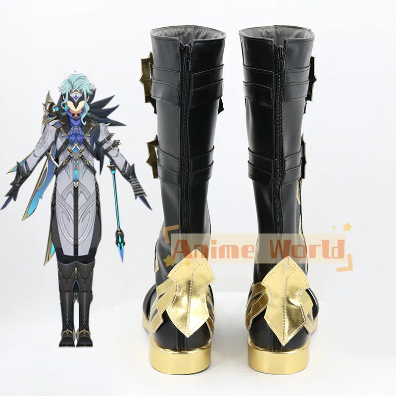 أحذية Genshin Impact Eleven Fatui Harbingers The Doctor Il Dottore أحذية كوسبلاي أحذية كرنفال الهالوين مصنوعة حسب الطلب