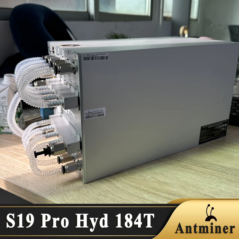 Antminer-S19Pro HYD 184T Bitmain S19 Pro + HYD 184T Water Cooling Asic Crypto Bitcoin Mining Machine, BCH,BTC Miner