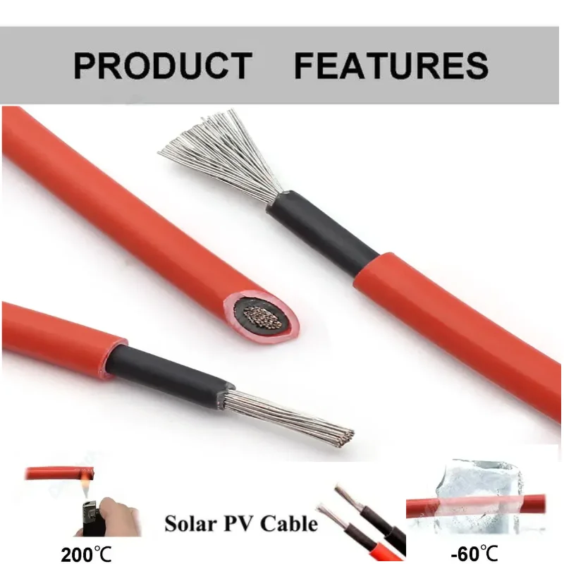 Solar Inverter accessories Inverter with 4mm² Photovoltaic Cable – Reliable and Efficient Solar Power Solution