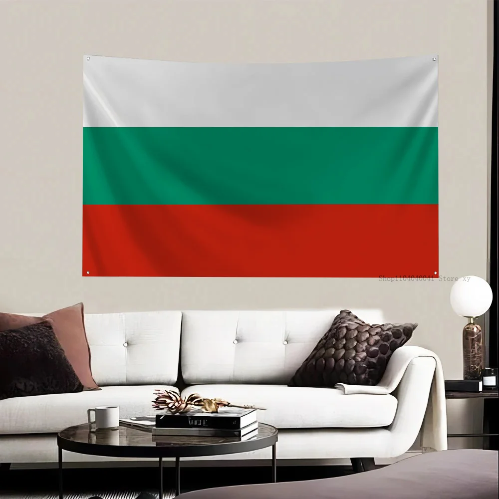 1pc Bulgaria Flag Banners Four Hole Flag Polyester Outdoor Decor Room Aesthetic