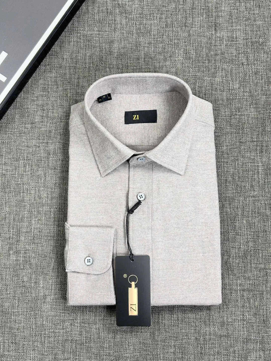 BLLIYOSS 25SS Wool Cashmere Blend Shirt Men New Casual High-quality Striped Short sleeved Old Money Simplicity Advanced Fabric