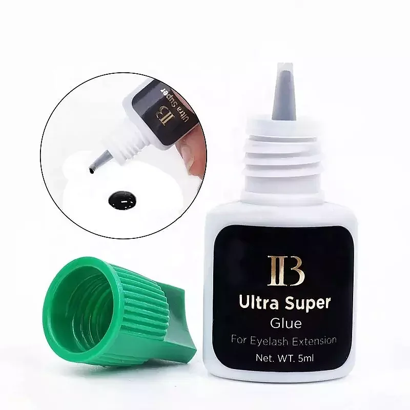 IB Ultra Super Glue Individual Fast Drying Eyelash Extensions Lash Green Cap Glue 5ml Korea Adhesive Black Beauty Tools