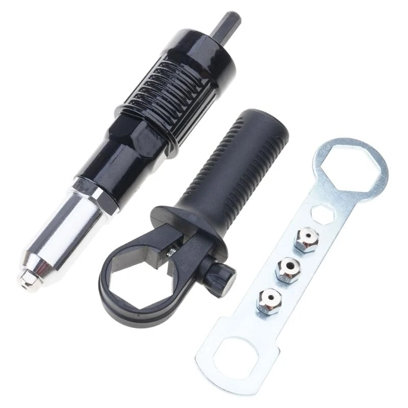 

For Electric Drill Riveting Tool Alloy Steel RivetGun Attachment Conversion for Home DIY or Professional Use