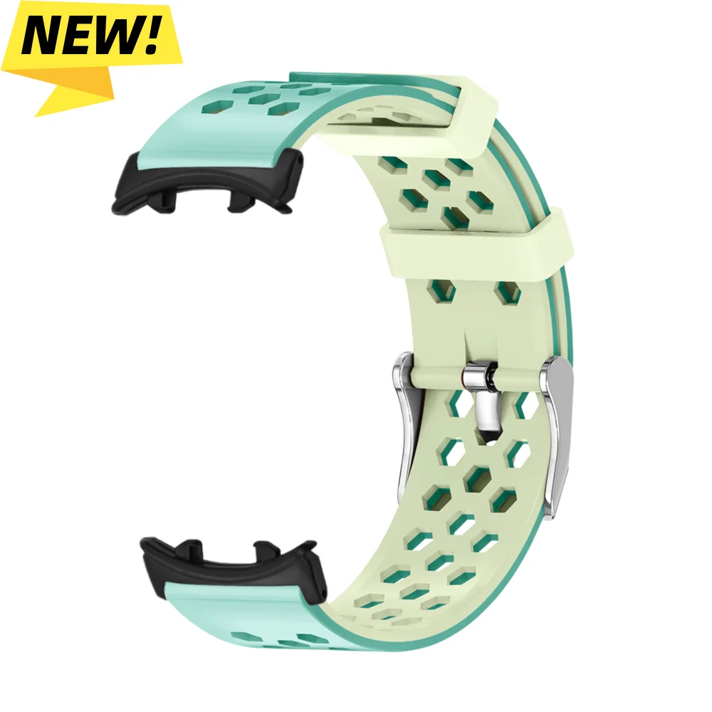 

Watch Band For Honor Fit Vitality/Elegant Edition Breathable Hexagonal Air Hole Adjustable Silicone Smartwatch Band Man Woman