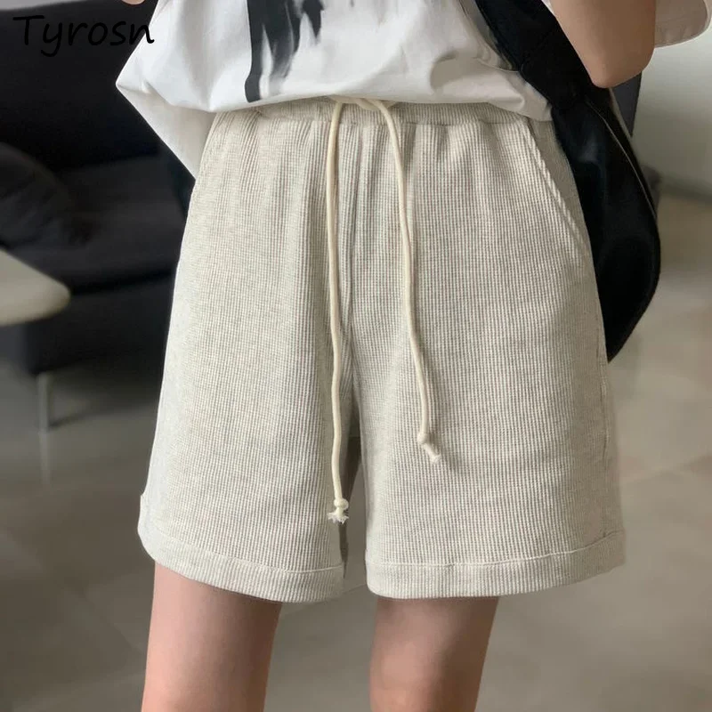 

Шорты женские в стиле ампир, хлопковые, высокого качества, мешковатые, для бега, летние, универсальные, стильные, Mujer, брюки до колена, корейский стиль