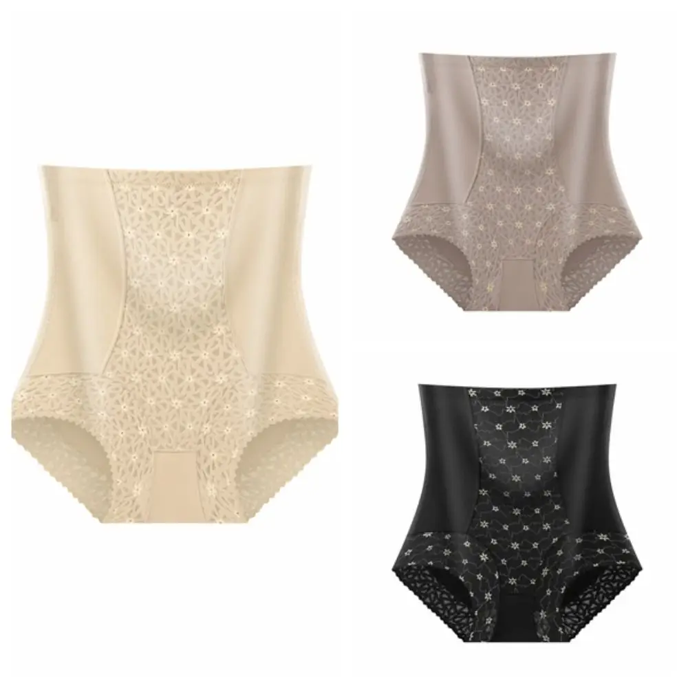 شبكة زهرة التخسيس ملابس داخلية عالية الخصر للتنحيف البطن تحكم الملابس الداخلية سلس البطن التعاقد بعقب رفع ملخصات السيدات #5