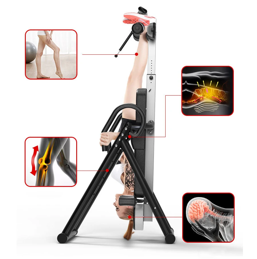 Picture 7: Handstand Machine Inflatable Height Adjustment Foldable  Gravity Inversion Table Newly