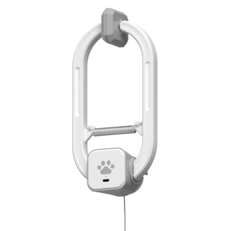 

Interactive Cat Toy, Rechargeable Electric Cat Teaser, Hanging Door cat Toy, 2 Motion Modes 360° Spin and Irregular Jumping,Sma