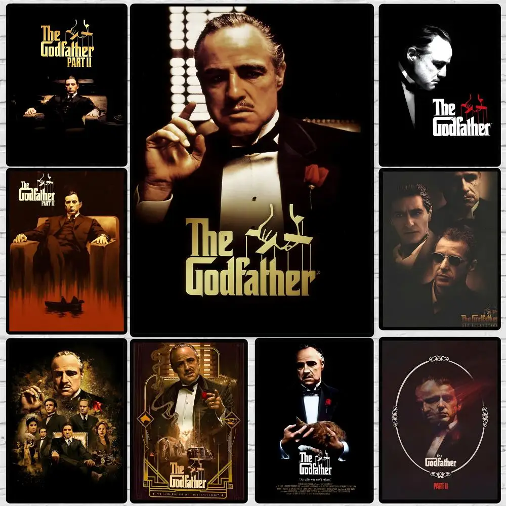 Movie Godfather Poster 	 Poster Wall Sticker Waterproof Self Adhesive HD Art Bedroom Bar Decor