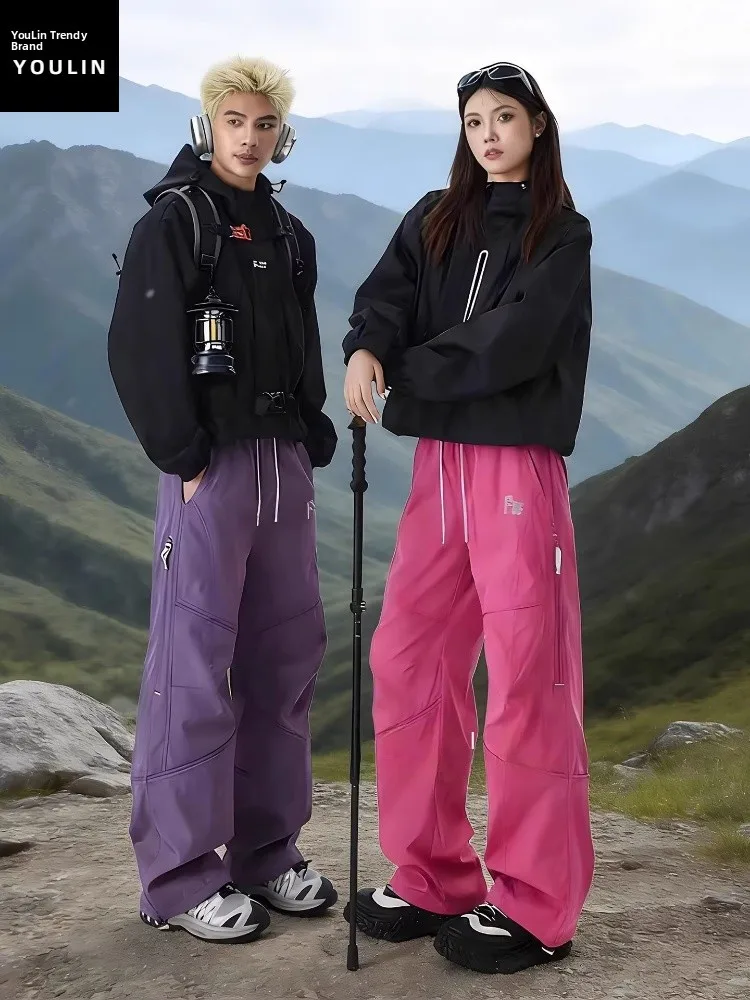 

Брюки для альпинизма Dopne American Softshell: мужские и женские, весенние, водонепроницаемые, для активного отдыха, для горного туризма