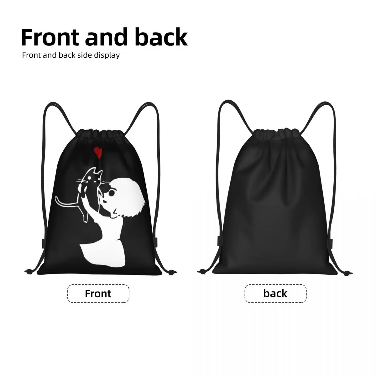 Custom Fran Swedish Graphic Adventure Game Bow Drawstring Backpack Bags Men Women Lightweight Gym Sports Sackpack Sacks for Yoga