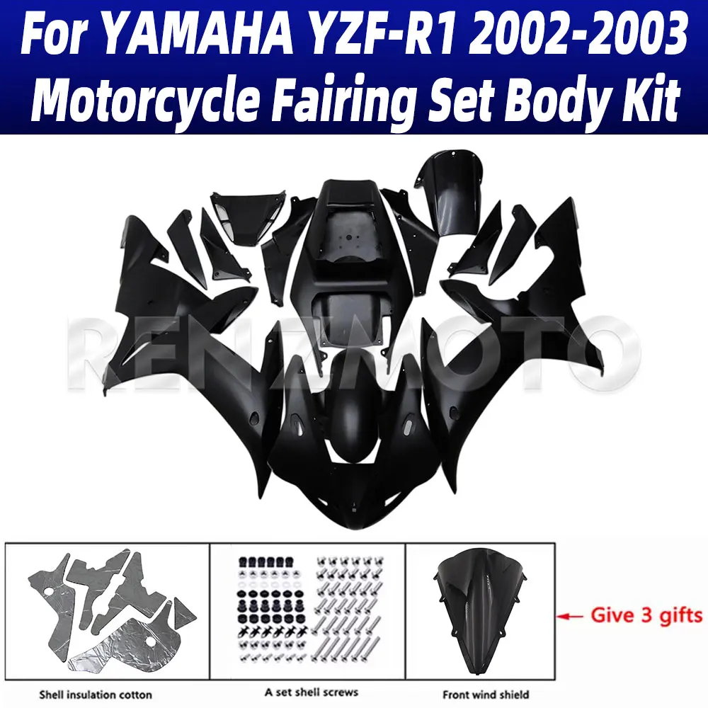 

Комплект мотоцикла, обтекатель для Yamaha YZF-R1 2002-2003, пластиковая защитная пластина, аксессуары, корпус YZF R1 02-03 Y1003-105a