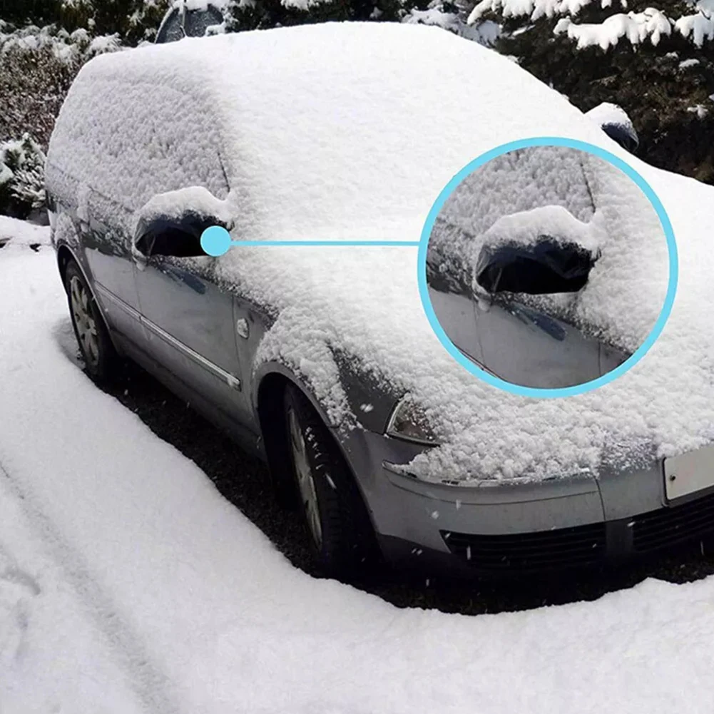 Comprehensive Winter Coverage 2 Pack Auto Side View Mirror Protectors Made from Water Resistant Oxford Material