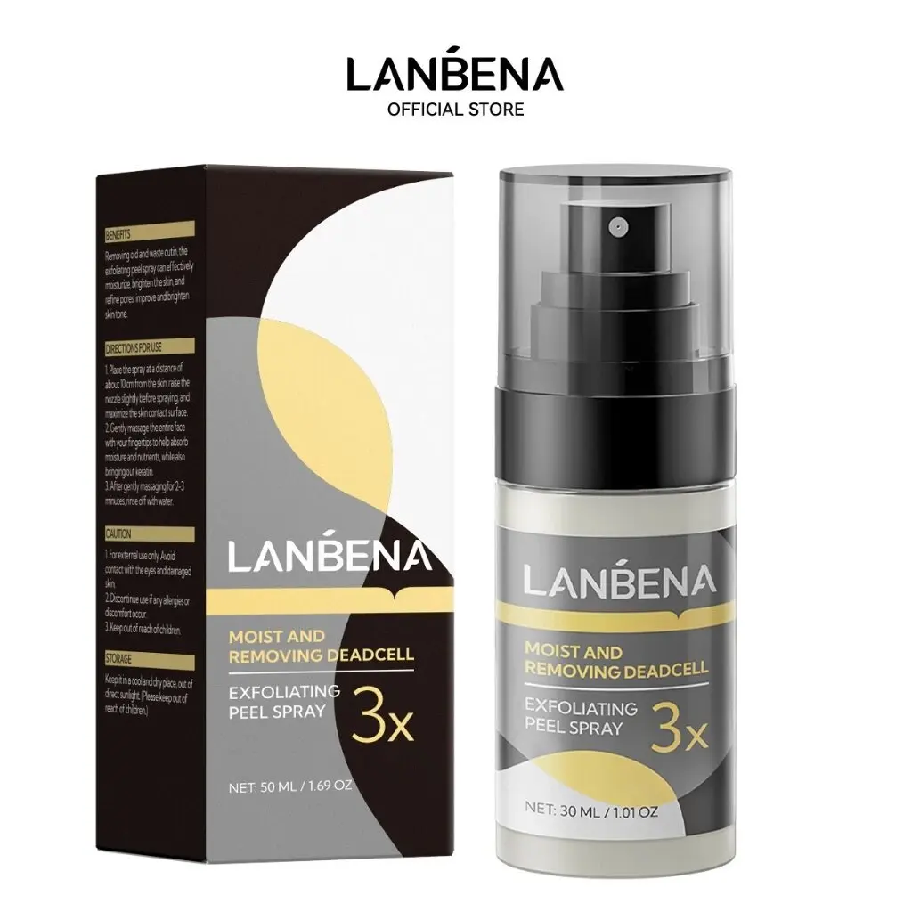 LANBENA 3X Exfoliating Peeling Spray Deep Cleansing Facial Dead Skin Hydration Foot Dead Skin Nourishing Body Care 30ml