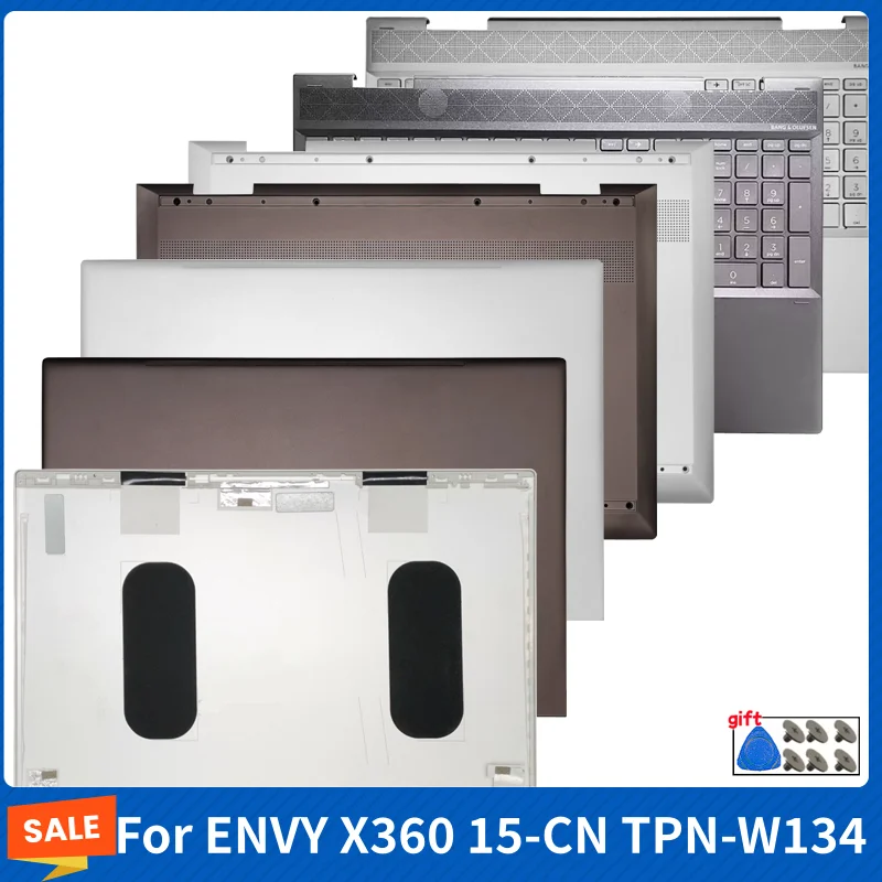 For ENVY X360 15-CN TPN-W134 15M-CN 15-AG 15-BQ 15-CP Laptop Rear Lid Back Cover US Keyboard Palmrest Computer Parts Bottom Case