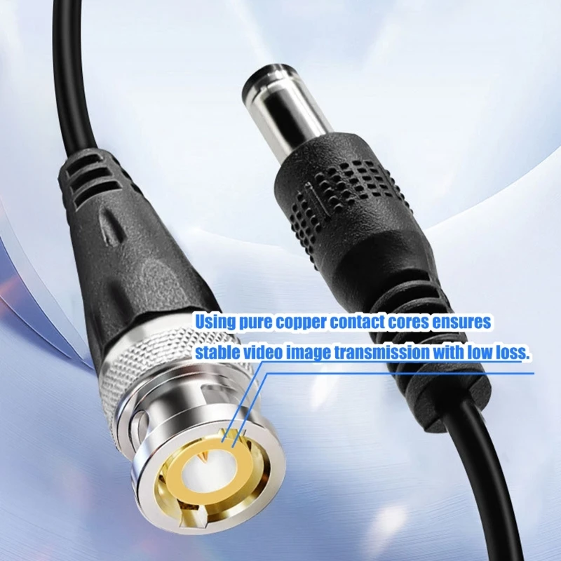 2 قطعة Balun RJ45 CCTV جهاز إرسال واستقبال الفيديو اقناع BNC موصلات طاقة العرض لكاميرا HDCVI HDTVI AHD التناظرية عالية الوضوح #4