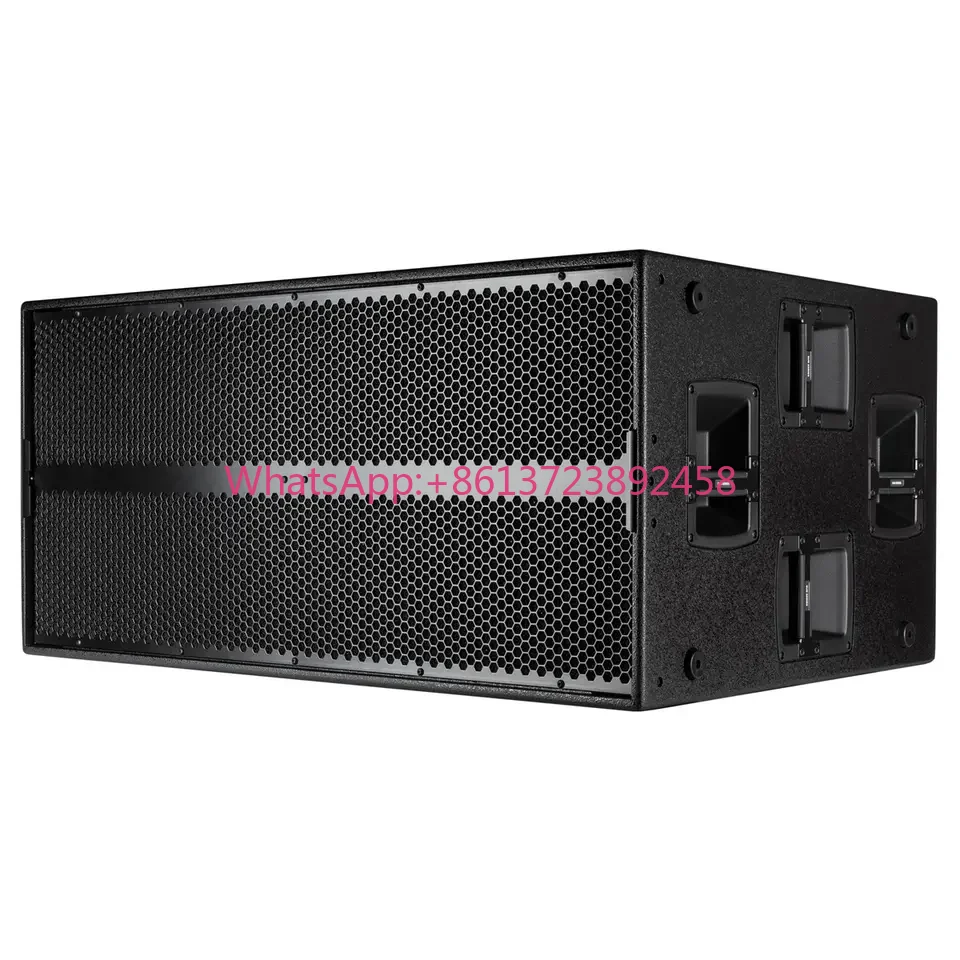 SUB 9006-AS Subwoofer Activo Doble de 18 Pulgadas, Equipo de Sonido, Sistema de Sonido Amplificado, Altavoces para Exteriores