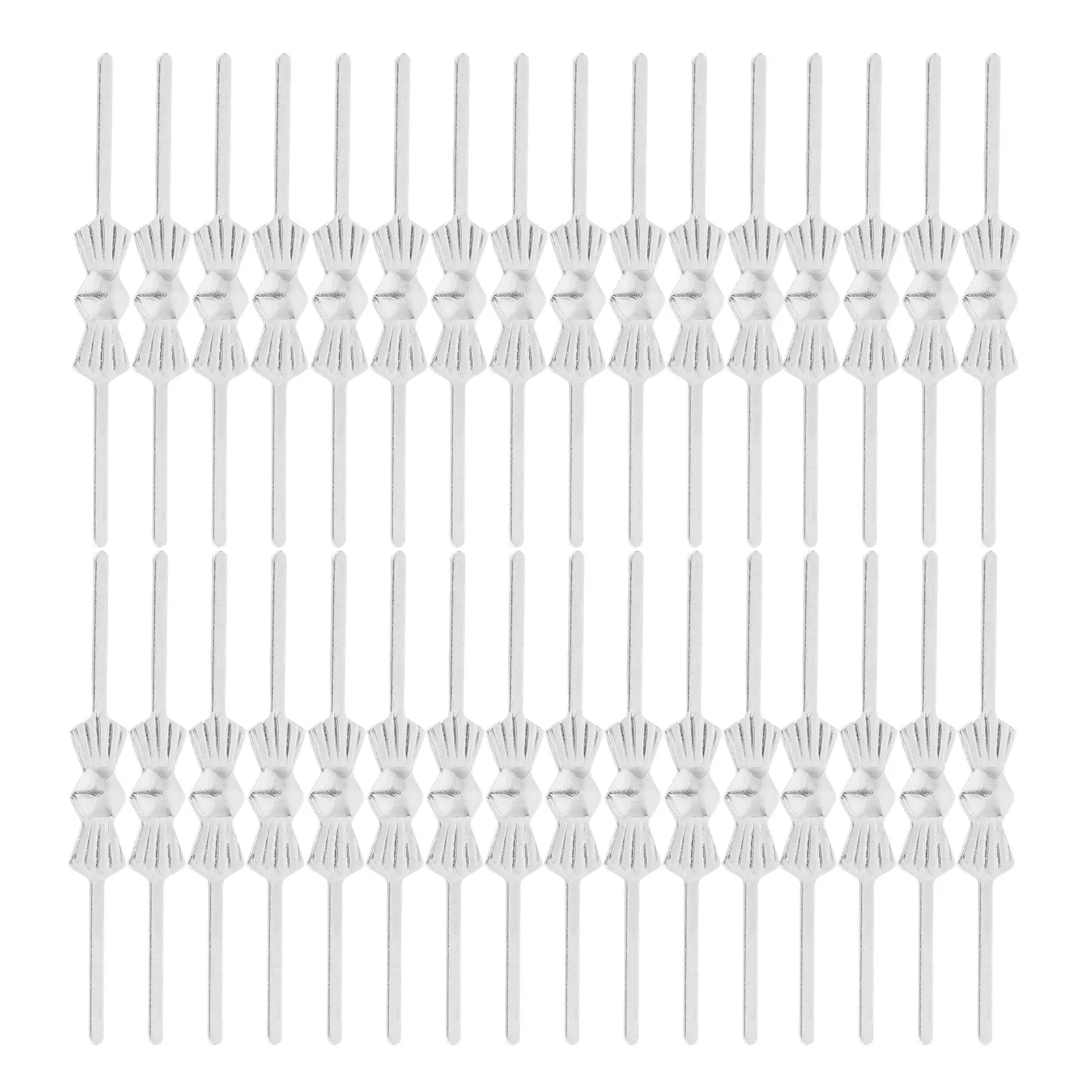 300Pcs Chandelier Crystal Fastening Clips Iron Bow Tie Fasteners Easy Install Butterfly Connectors Secure Crystal Bow Tie