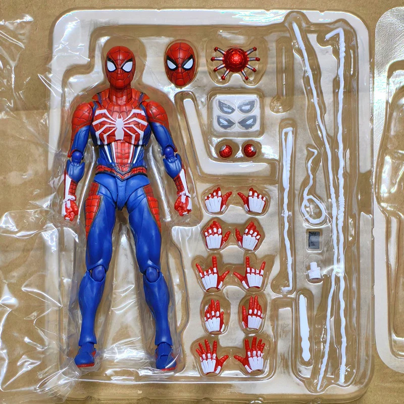 PS4 Spiderman Figure Avengers Spider Man Action Figures Upgrade Suit PS4 Game Edition Doll Hot Toys For Boys Gift 16cm